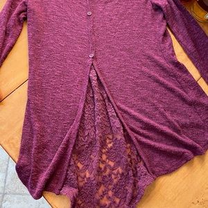 Charming Charlie Maroon Sweater